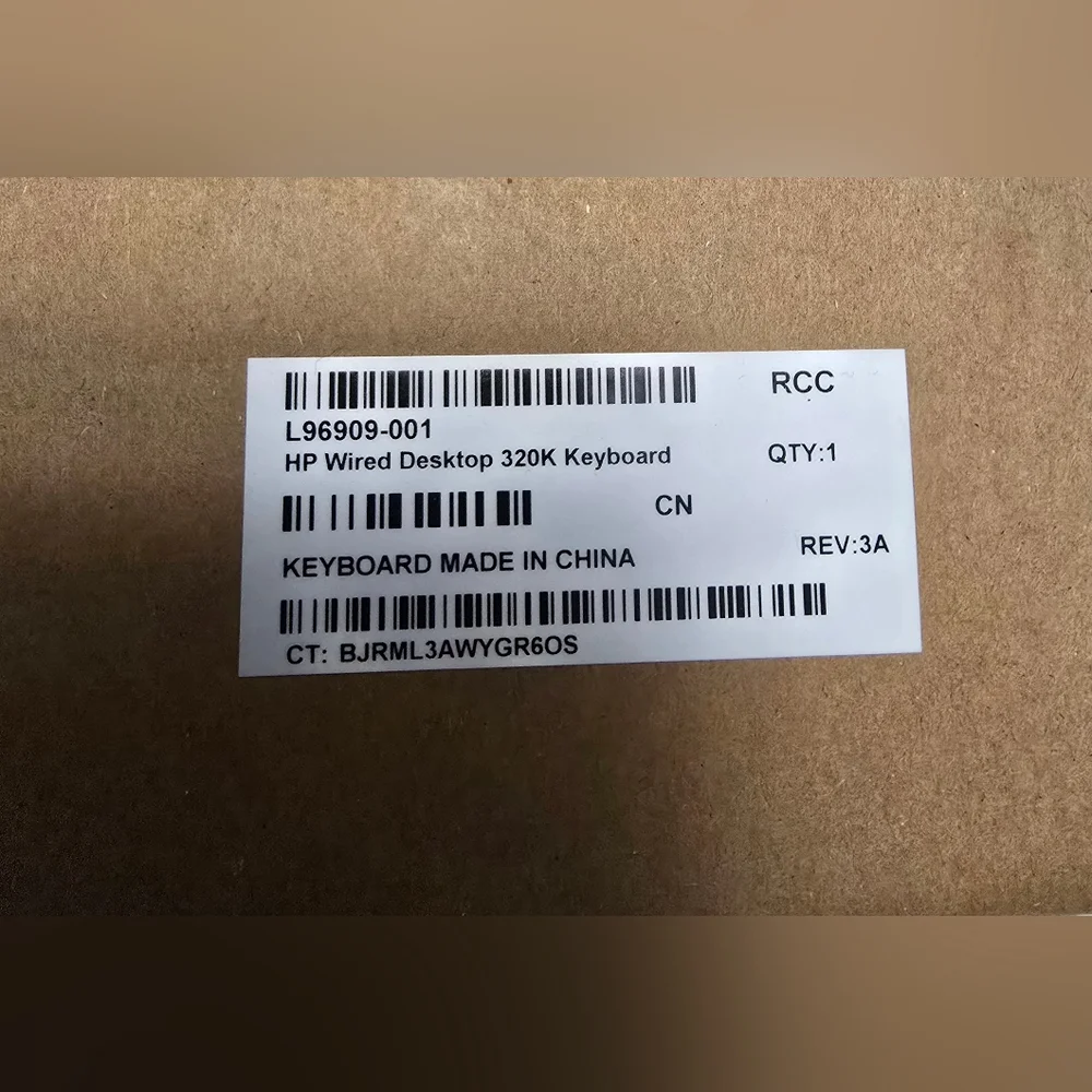 NIB HP Wired Desktop 320K Keyboard